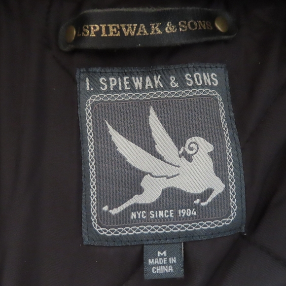 I. Spiewak & Sons military style Womens Button Jacket parka faux fur hood M - Picture 6 of 8